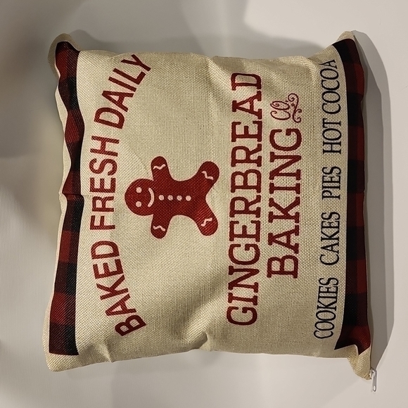 Pillow Covers Holiday Baking Theme Accent‎ Covers Set of 2 NWOT - Picture 5 of 7